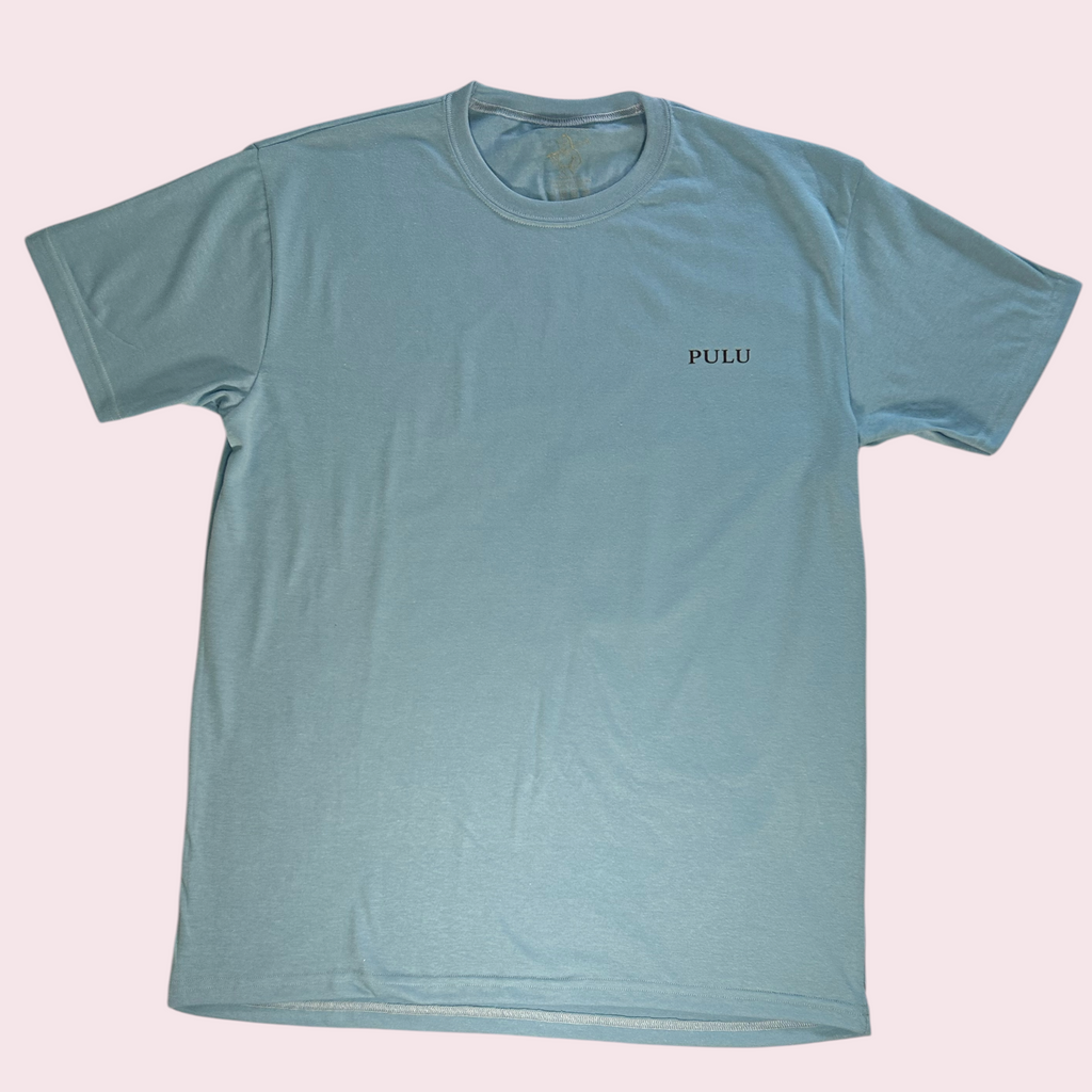 PULU After Polo Tee – Sky Blue